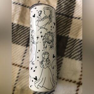 Disney Princess Stainless Steel Tumbler in Black and White